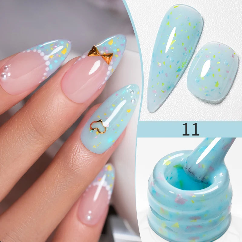 PUENTE 7.5ML Vibrant Blue Cat Eye Gel Nail Polish High Glossy Long-Lasting Soak Off UV Semi-Permanent Nail Art Varnish Manicure