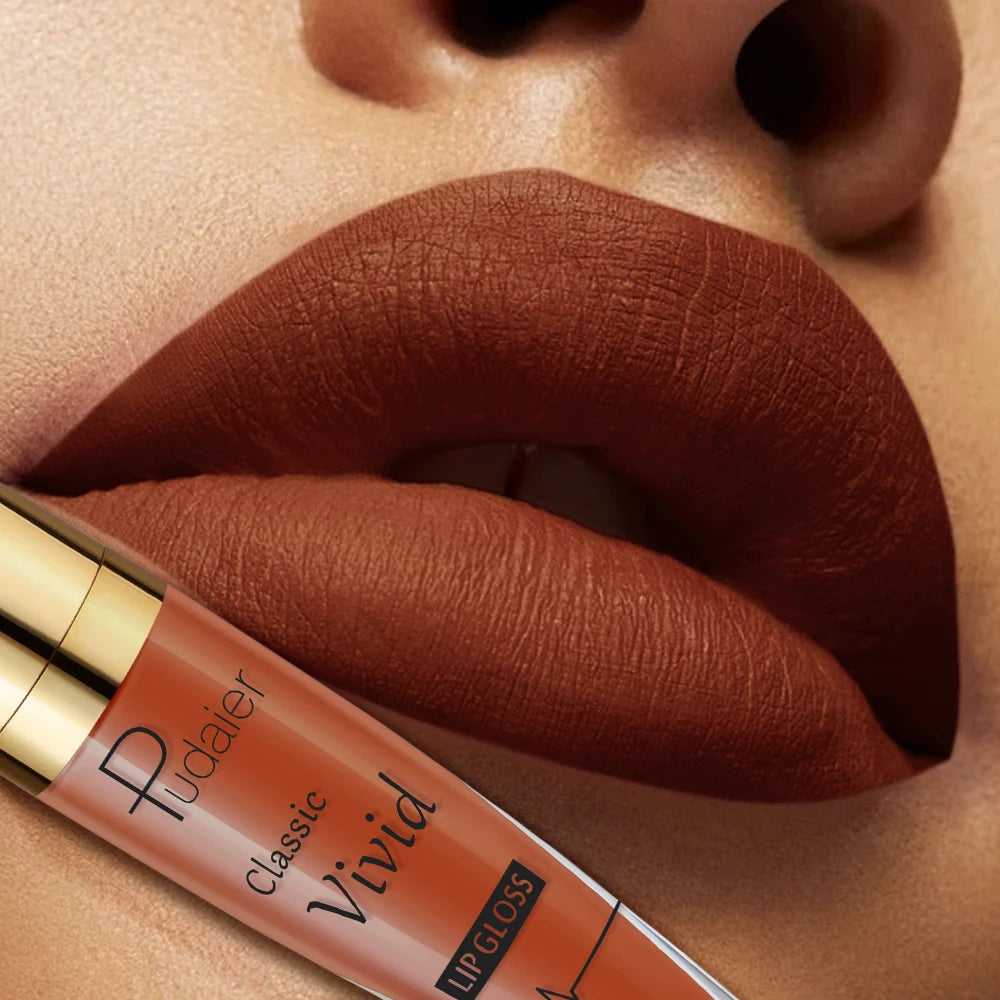 Velvet Matte Red Lipstick, Long Lasting Waterproof Moisturizing Formula, Non-Stick Lip Color for All Skin Tones