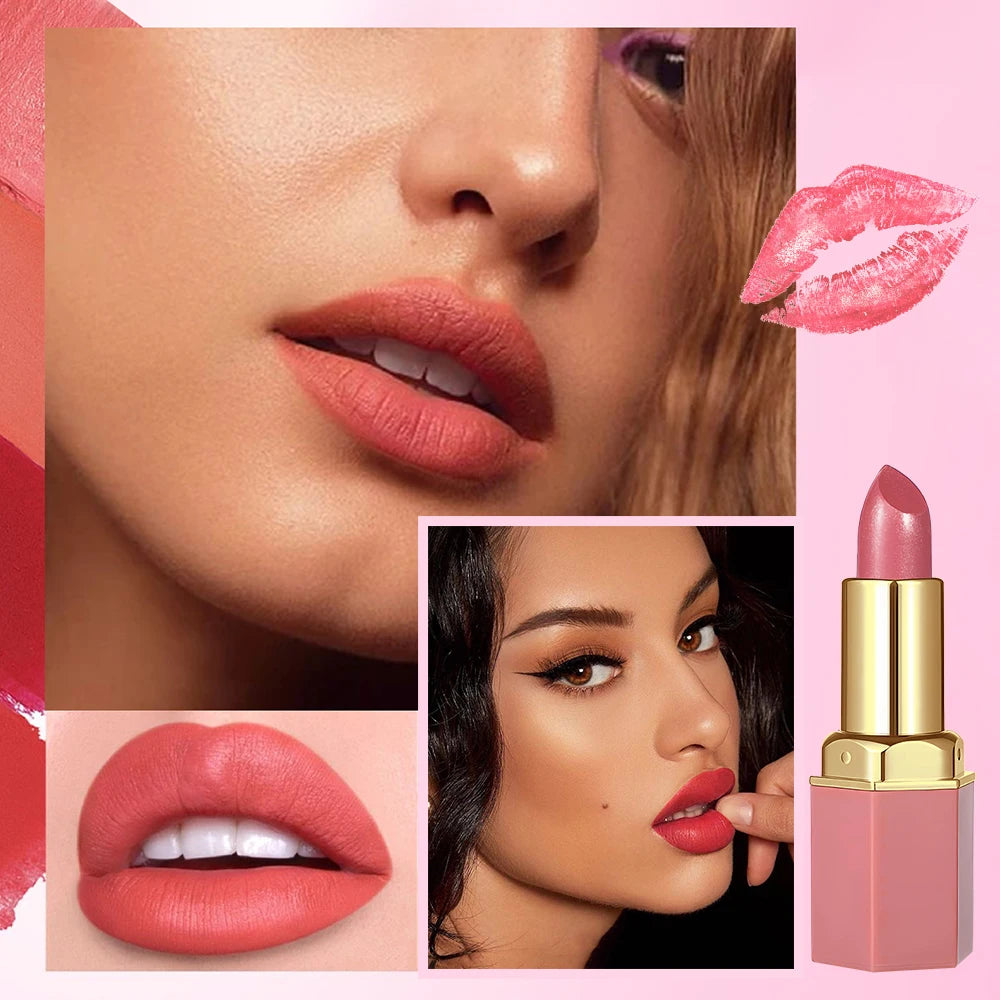 SAM SUGAR 6-Color Matte Lipstick ,  Non-Stick Cup Long-Lasting Velvet Finish, Smooth Matte Lip Color Waterproof Smudge-proof
