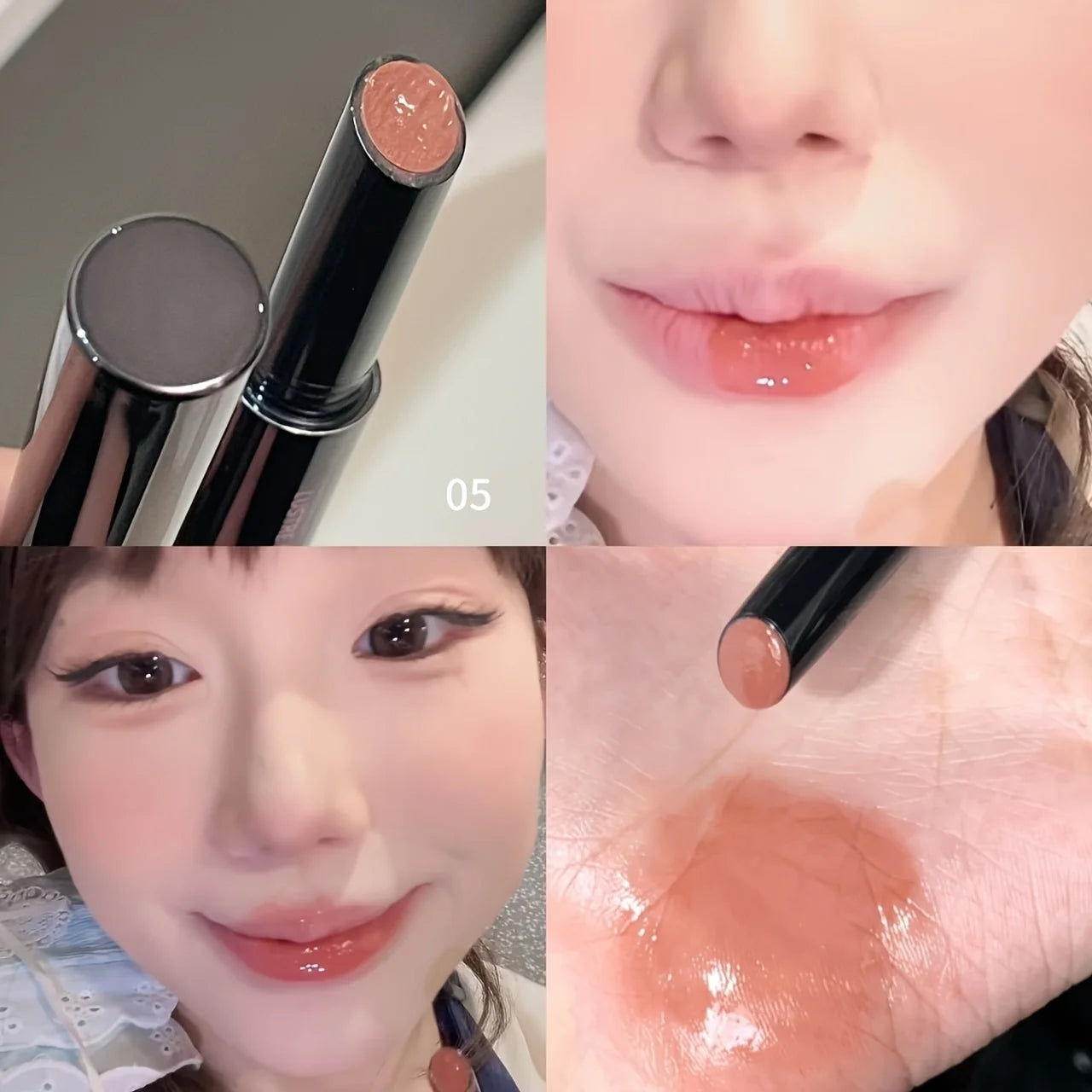 Herorange Mirror Lipstick, Super Pigmented, Non-Sticky, Non-Smudging, Easy to Apply, Long-Lasting, Not Easy to Fade, Moisturizing and Hydrating, Glossy Lipstick, Christmas Gift