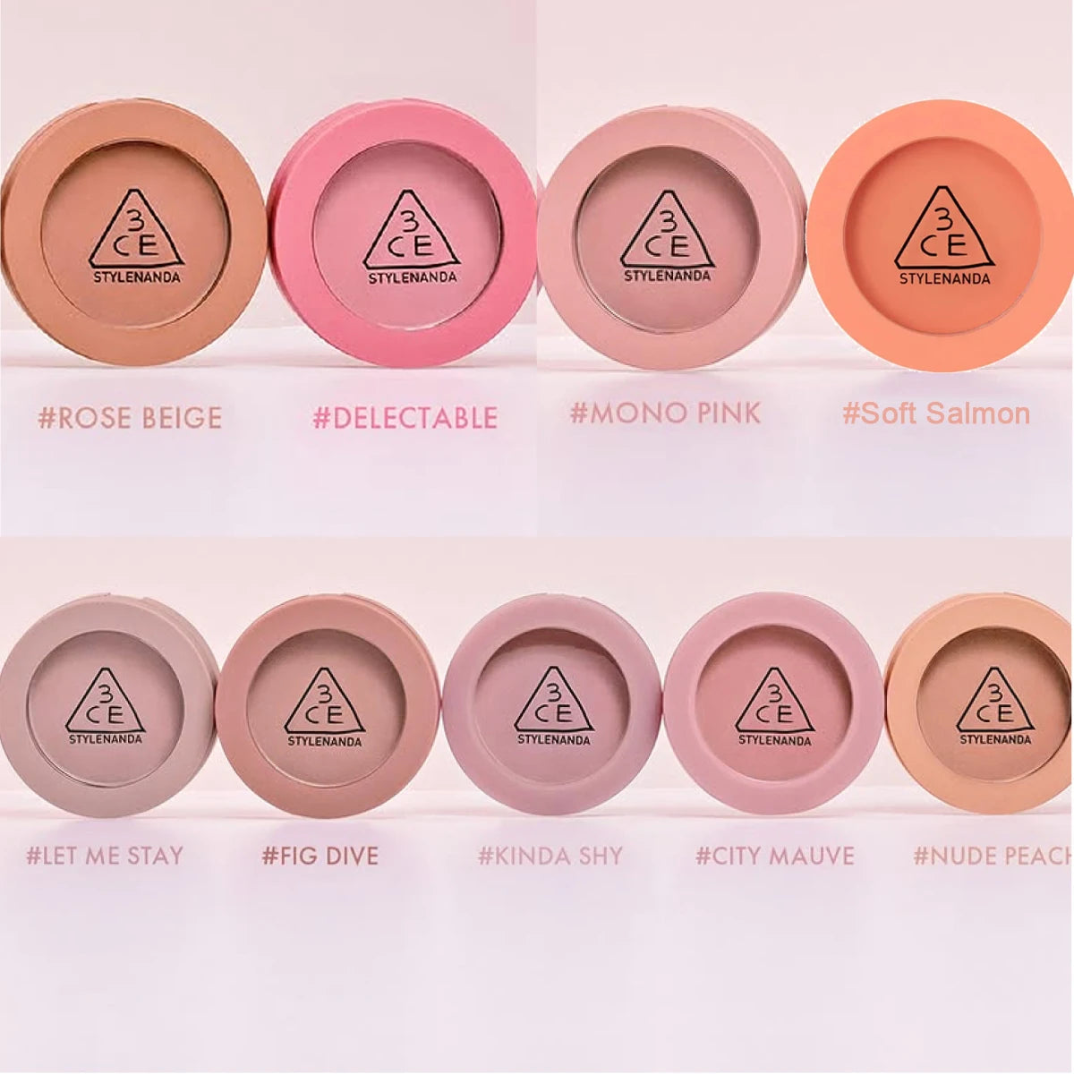 3CE Mood Recipe Face Blush,Silky Powder,Blendable,Natural Color Payoff,Long-Lasting Wear,Complete Makeup,K-Beauty,Korean Makeup