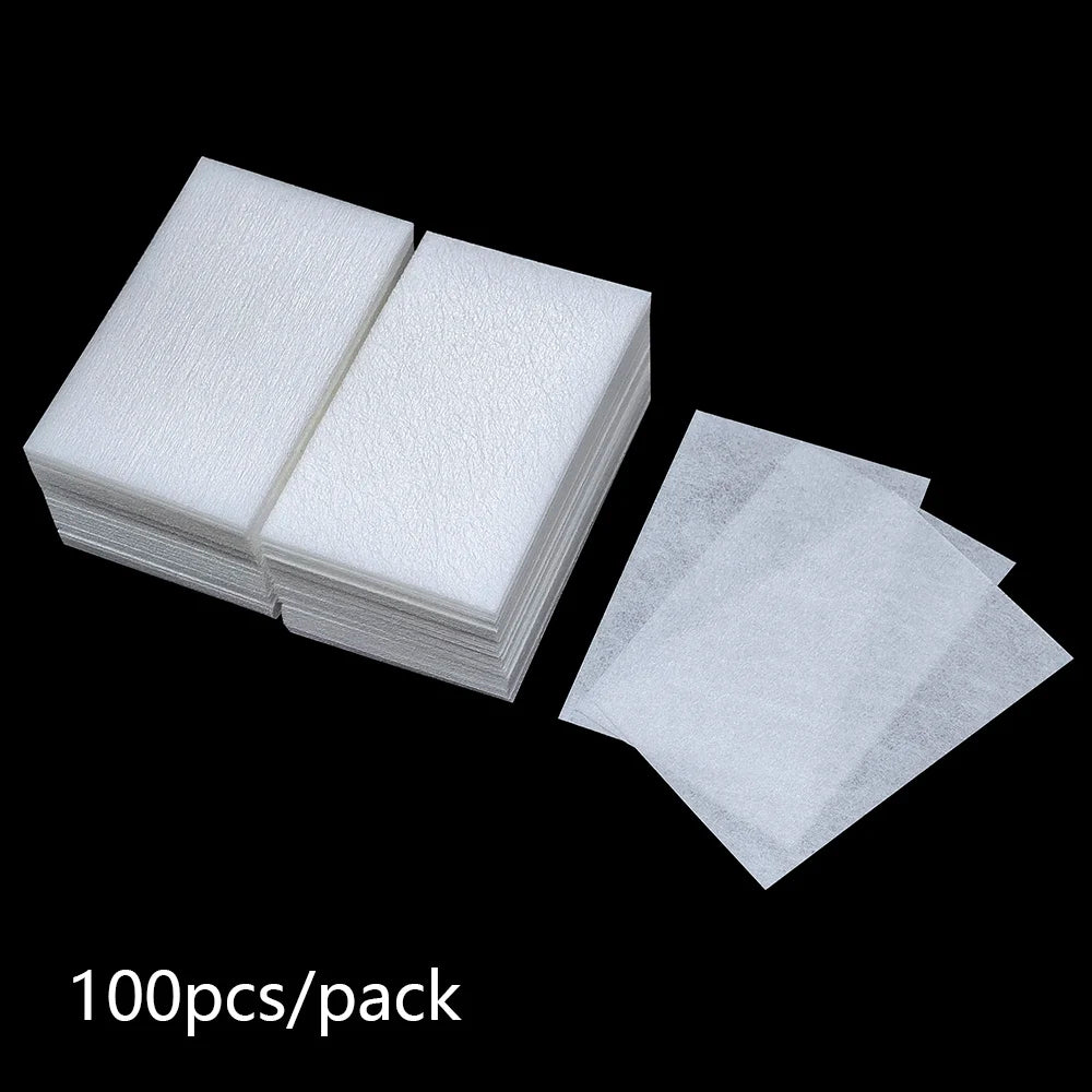 Lint Free Nail Wipes Nail Polish Remover Eyelash Extension Glue Cleaning Wipes Absorbent Soft Removal Tool for Nail Art