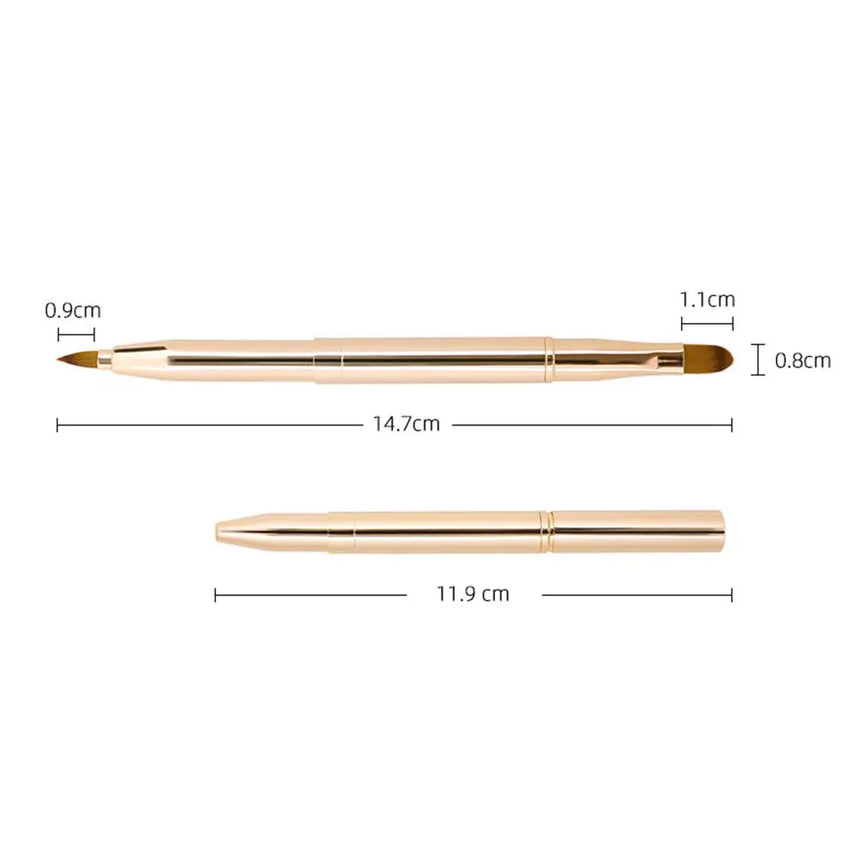 Fashion Lip Brush Makeup Tools Portable Eyeline Brushes Retractable Lipstick Brush With Protect Cap Cosmetic Beauty Tool