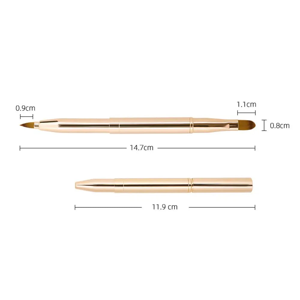 Fashion Lip Brush Makeup Tools Portable Eyeline Brushes Retractable Lipstick Brush With Protect Cap Cosmetic Beauty Tool
