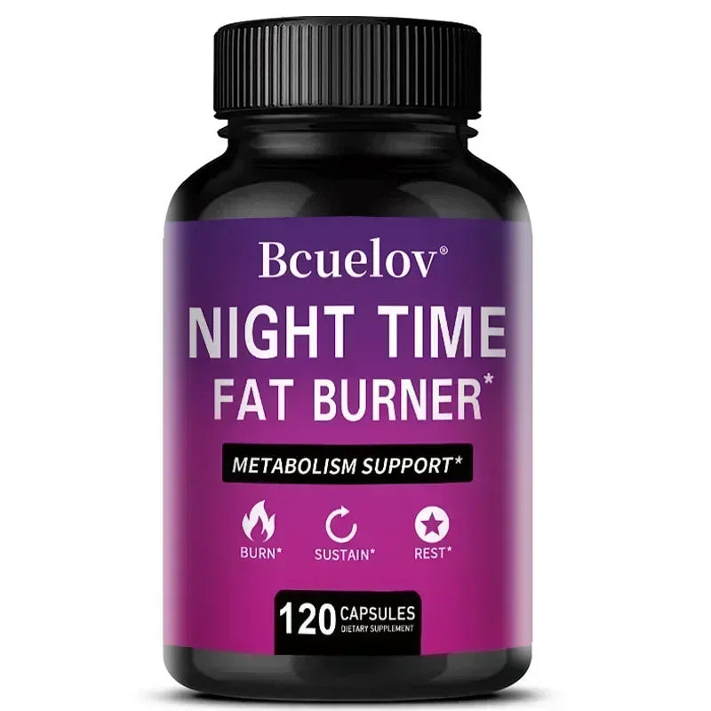 Best Nighttime Fat Burner - Thermogenic Fat Burner, Natural Appetite Suppressant and Metabolism Booster, Immune Health