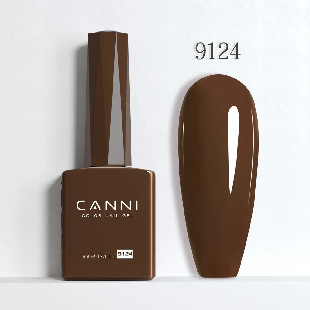 9ml CANNI HEMA/TPO FREE Nude Pink Color Nail Gel Polish Full Coverage Semi Permanent Long Wear Top Coat Venalisa Gel Varnish