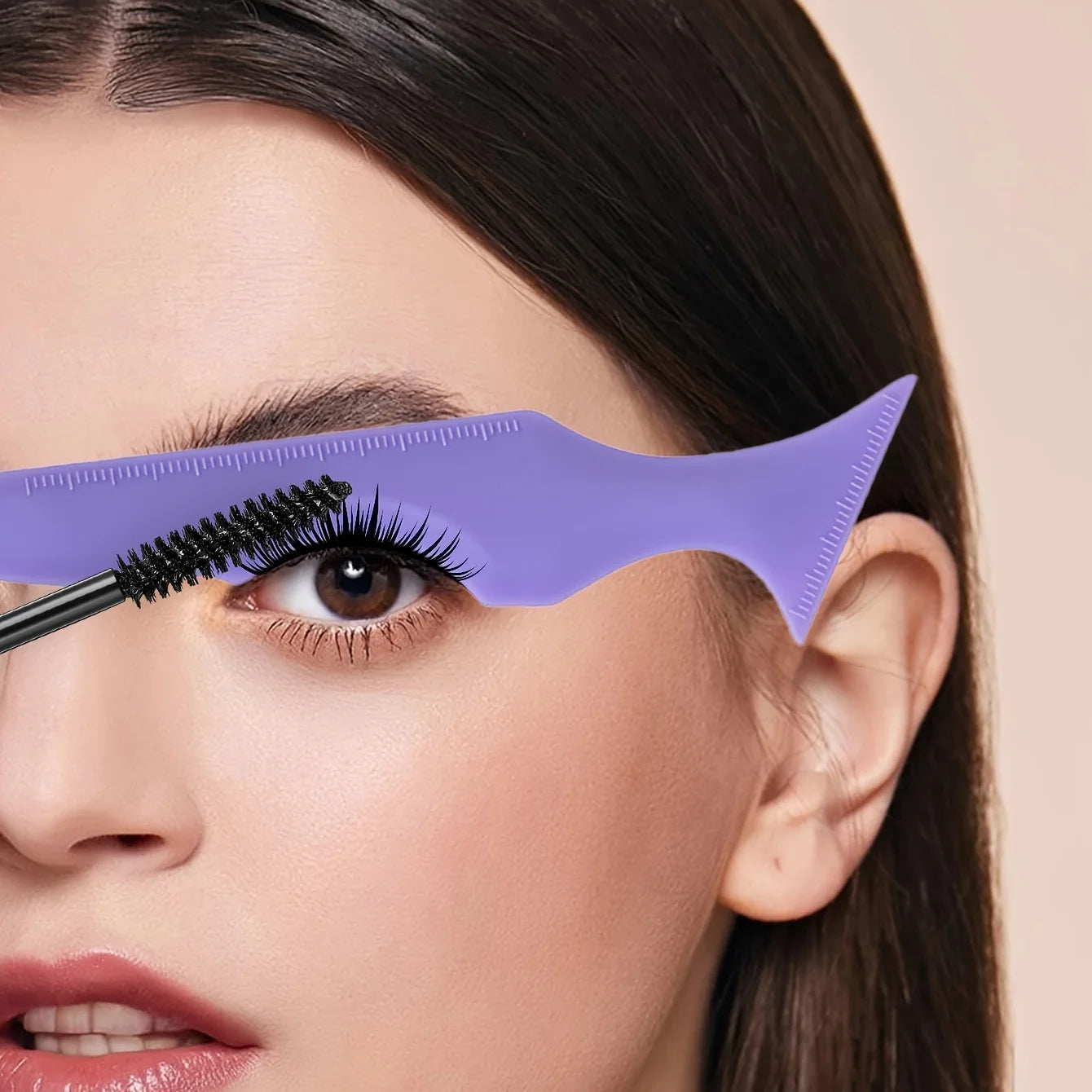 Reusable Silicone Makeup Guide - Perfect Eyeliner & Eyeshadow Stencil, For Eye & Lip Contouring, Flexible Cosmetic Stencil