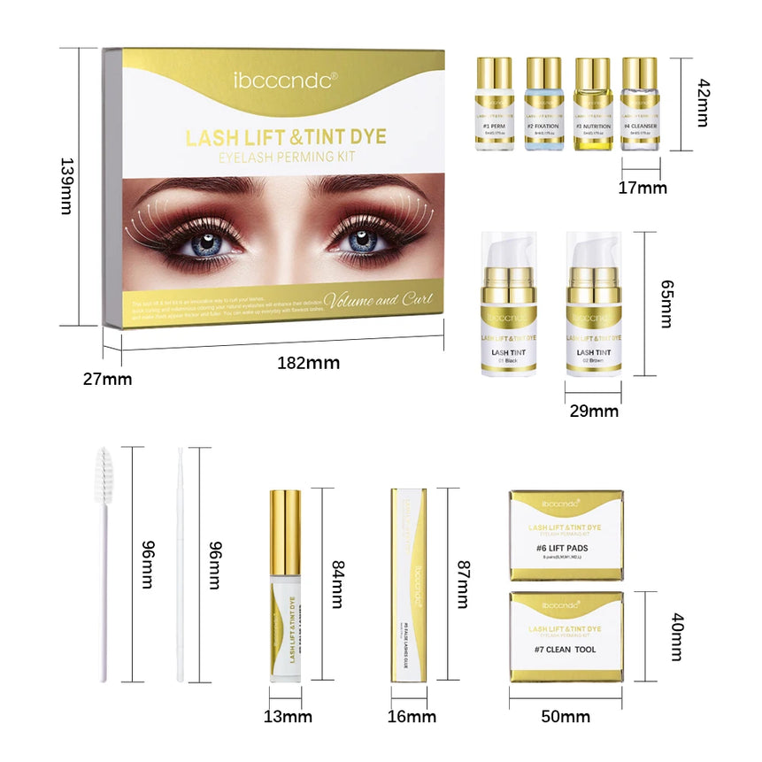Semi Permanent Lash Lift Kit Brow Lamination Tinting Professional Eyelash Perm Enhancing Dye Makeup Beauty Essential