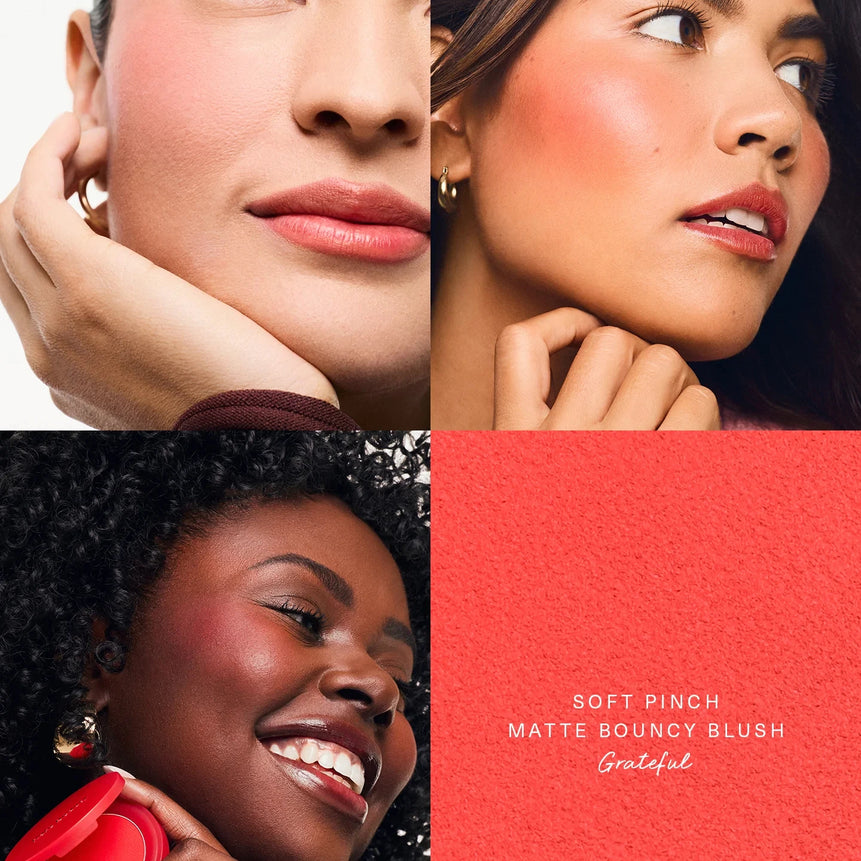 Rare Beauty Soft Pinch Matte Bouncy Cushiony Cream-to-powder Blush Airy And Lightweight Soft Pinch Liquid Blush Natural Flush