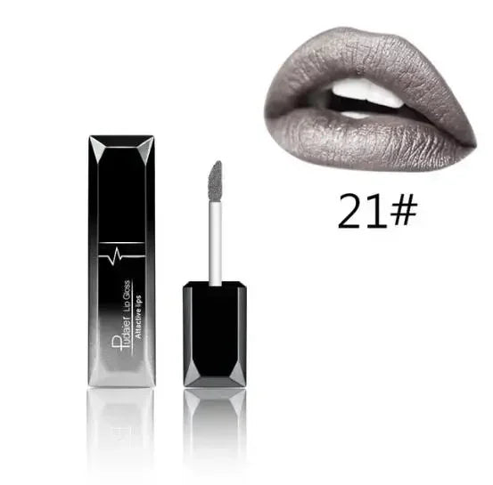 Matte Lips Makeup Waterproof lipgloss  Velvet liquid matte lipstick Long Lasting  Nude Lip Gloss Cosmetics P1201#