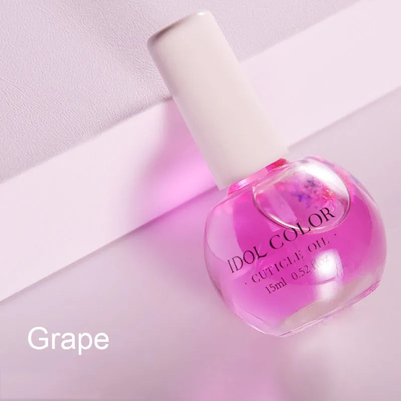 15ml Peach Nail Nutrition Oil Fruit Flower 8 Smells Nutritional Treatment Nail Cuticle Revitalizer Oil Nourish Skin -Winter Need