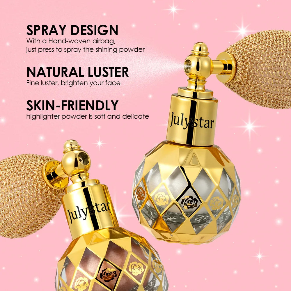 6 Color Shimmering Body Spray – Instant Glow Mist with Reflective Glitter for Festival & Party, Face & Body, Sweat-Resistant