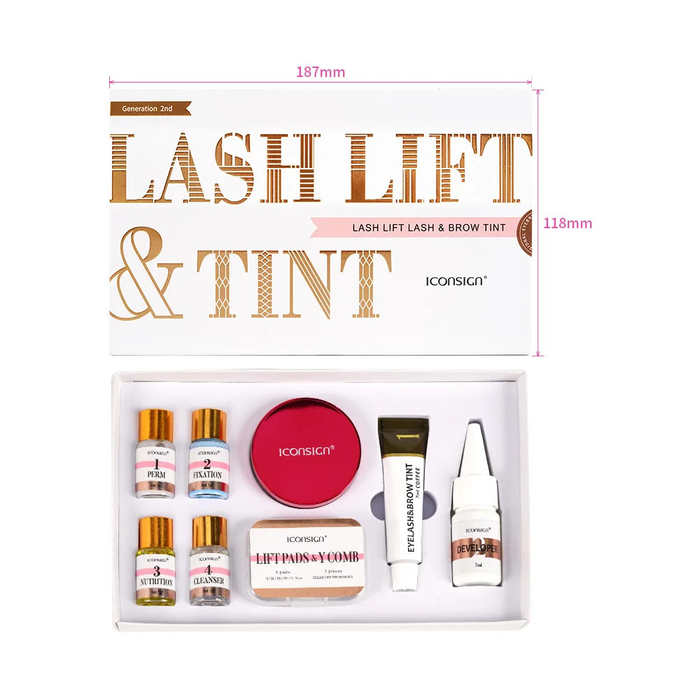 ICONSIGN Lash Lift and Tint Kit Professional Eyelash Lifting Calia Perming Lashes Tint Brow Dye Eyes Makeup Tools