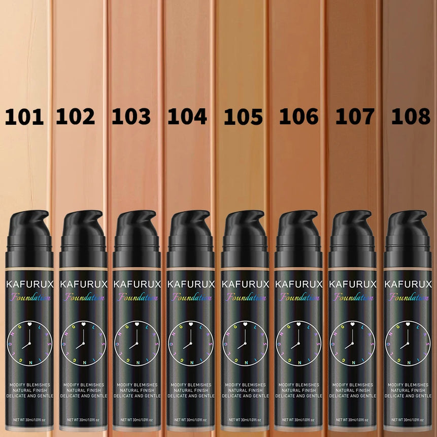 8 colors Liquid Foundation Effective Concealer Waterproof Sweat-resistant Face Korean Makeup Porfession Face Base Cosmetics Gift