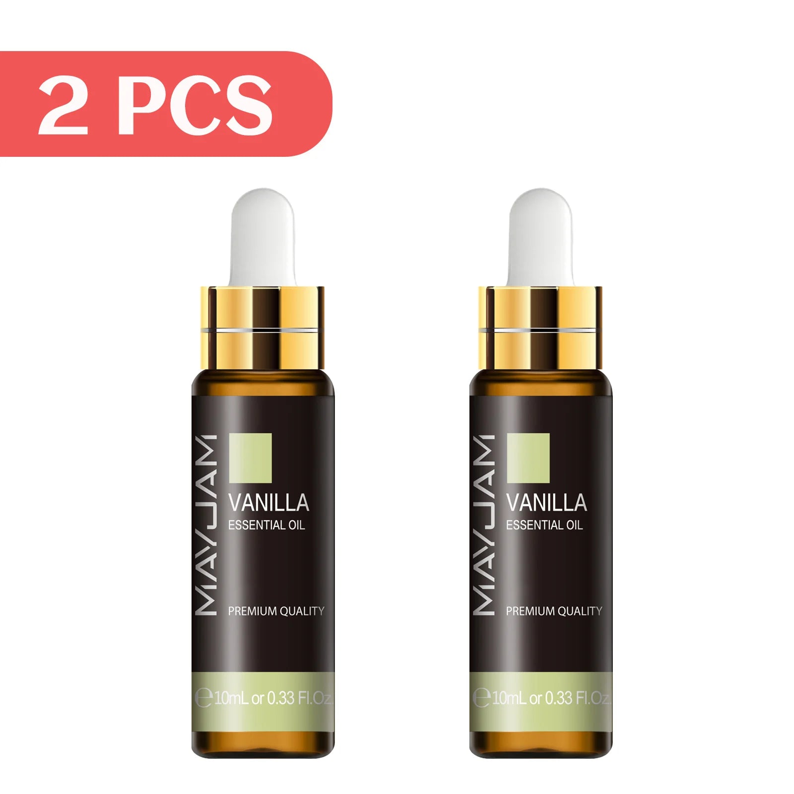 MAYJAM 2pcs Pure Essential Oils with Dropper Sweet Orange Lavender Jasmine Eucalyptus Vanilla Sandalwood Cajeput Vetiver Sage