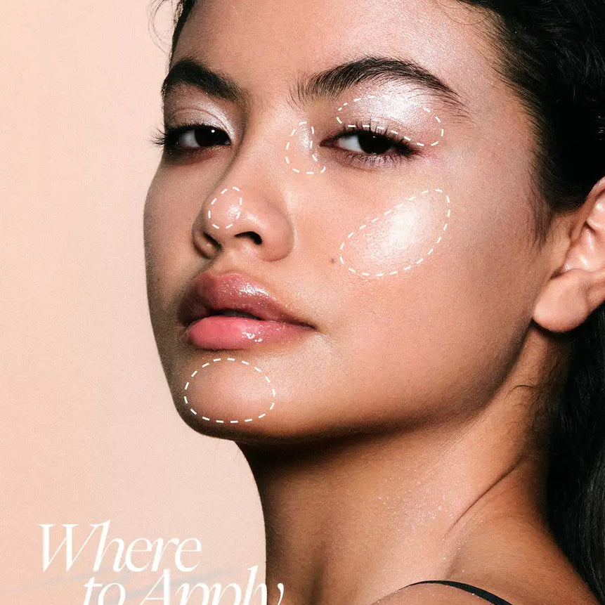 JOOCYEE Highlighter Makeup, Highlighter Makeup Stick for Face and Body, Radiant & Shimmer Glow, Buildable Color for All Day