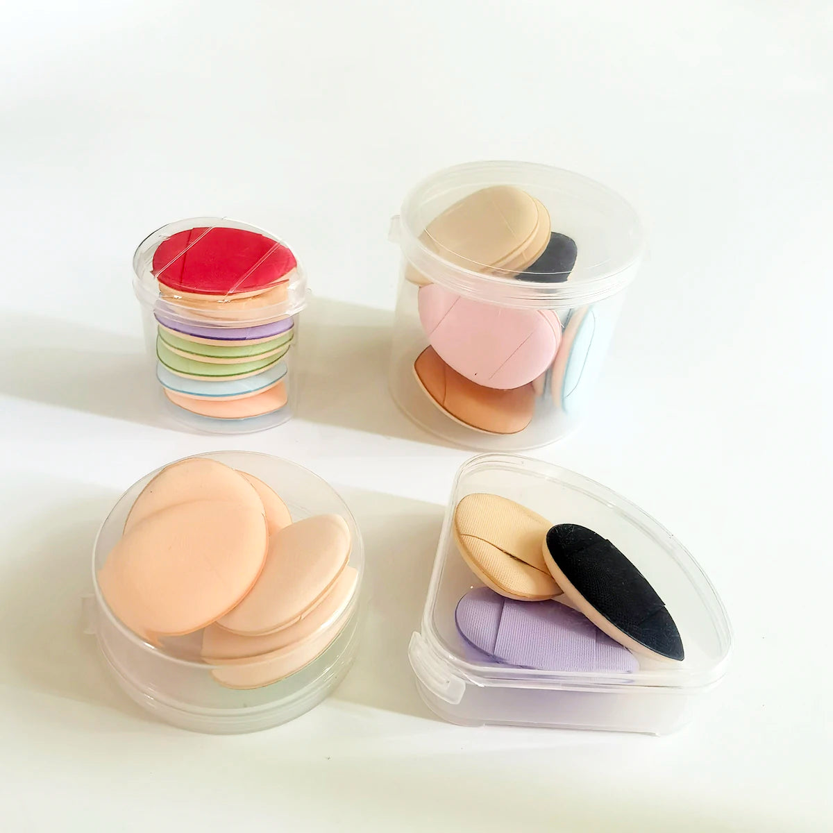 Mini Finger Puff Small Air Cushion Powder Sponge For Face Concealer Bb Cream Sponge Puff Makeup Tool Wet And Dry Use Powder Puff