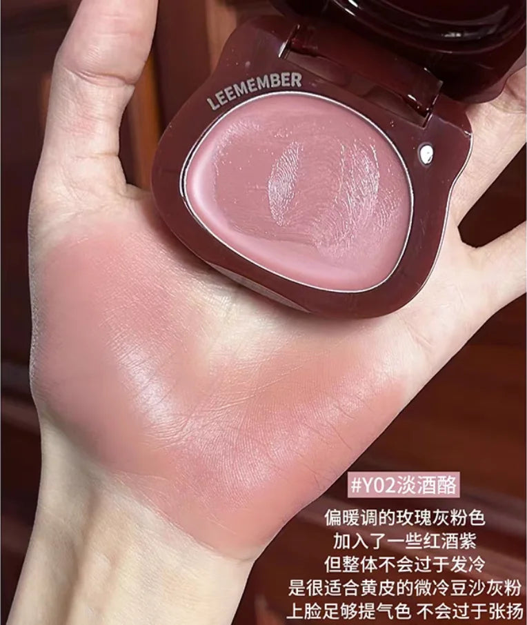 LEEMEMBER Satin Finish Multi Purpose Powder 5g Summer Edition Color Blush Monochrome Pearlescent Makeup Cosmetics