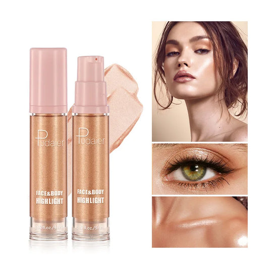 Pudaier liquid highlighter with 8 colors to choose , easy to carry, suitable for holiday dress-up and Valentine's Day date
