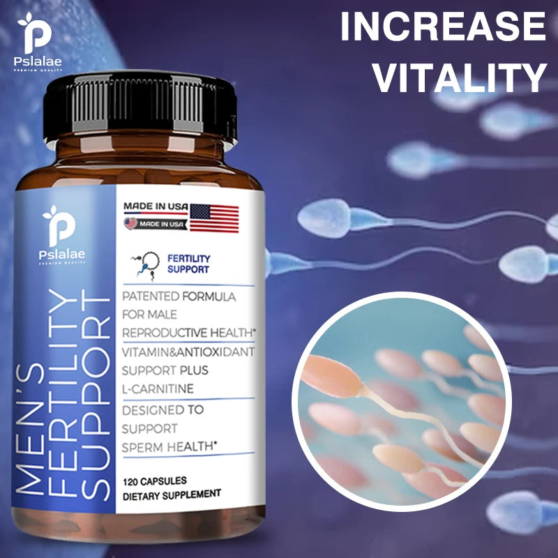 Fertility Capsules for Men Increase Sperm Quality Vitality Sperm Motility Count Booster Support Supplement