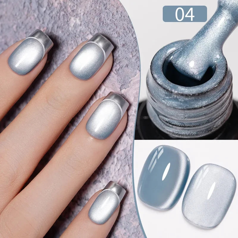 8ML Christmas Sparkling Reflective Diamond Glitter Liner Gel Nail Polish Soak Off UV Semi-Permanent Nail Art Varnish Manicure