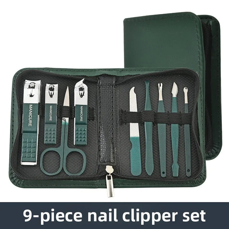8/10/14 Pieces Stainless Steel Nail Clipper Set Manicure Pedicure Tools Kit with Nail File Cuticle Scissors forHome Travel Gifts