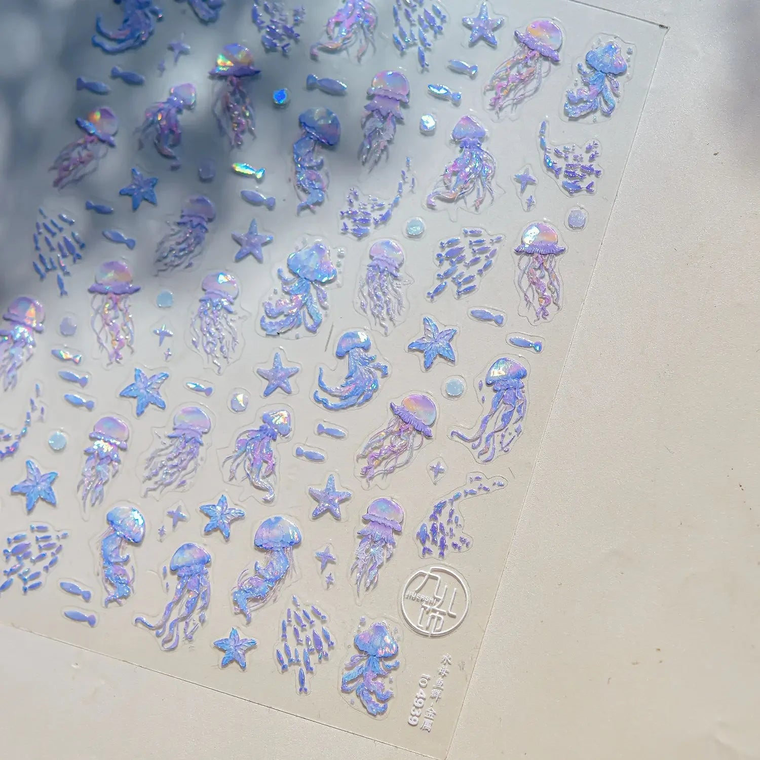 Colorful Water Bubble 5D Nail Art Stickers Goldfish Koi carp Dreamy Polarized Dreamlike Self Adhesive Delicate Manicure Decals