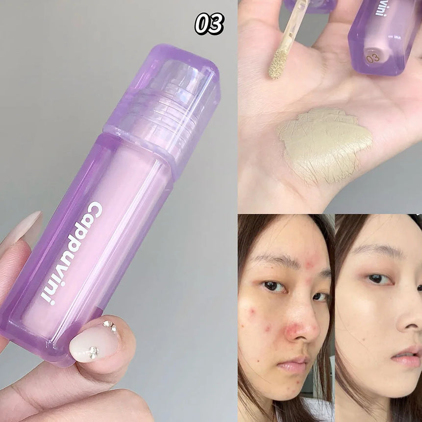 Face Concealer Waterproof Covers Acne Marks Dark Circles Long-lasting Liquid Foundation BB Cream Brighten Face Cosmetics Makeup