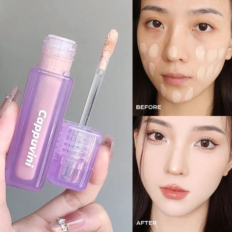 Face Concealer Waterproof Covers Acne Marks Dark Circles Long-lasting Liquid Foundation BB Cream Brighten Face Cosmetics Makeup