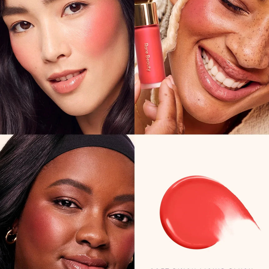 Rare Beauty Melting Cream Blush Makeup Matte Pearlescent Texture Glitter Blush Highlighter Bright nourish moisturize Lip Gloss