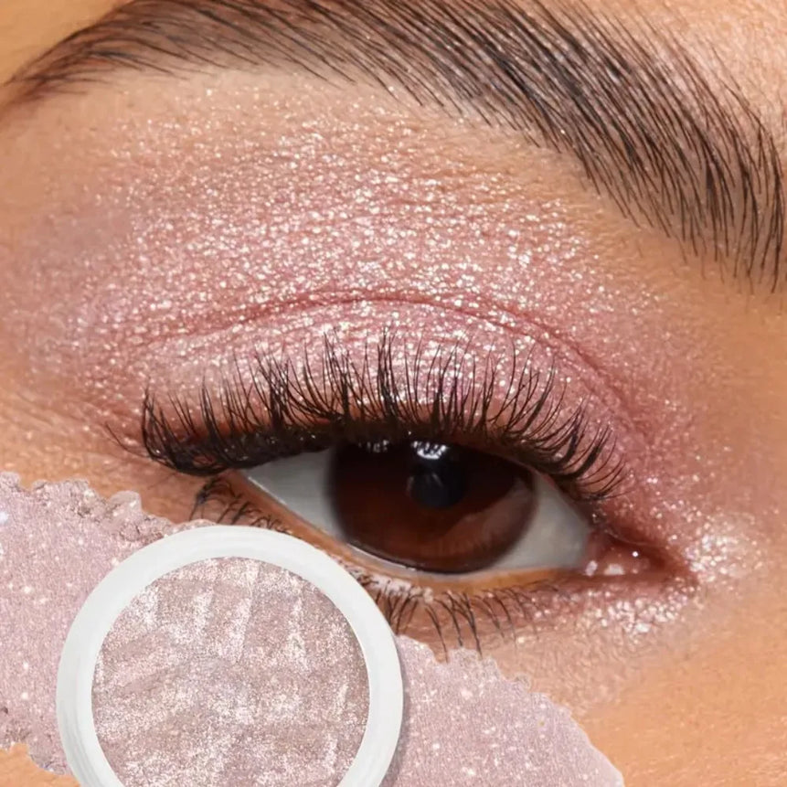 Glittery Single Color Eye Shadow 1PC Long-lasting Fine Powder Perfect for Creating Stunning Christmas Gift Makeup Looks