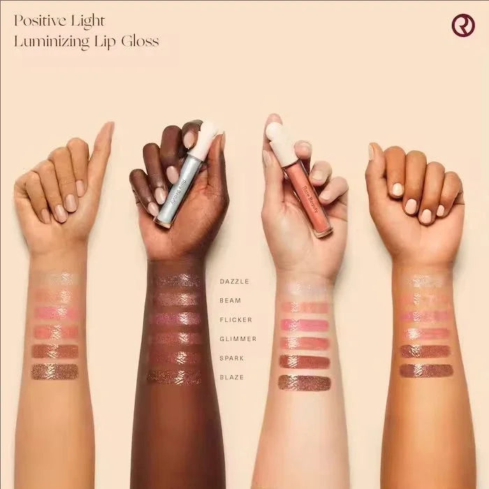 RARE Beauty New Lipstick Flashing Light Lasting Hydrating Powdery Powder Blusher High Gloss Mirror Setting Spray Hand and Cream