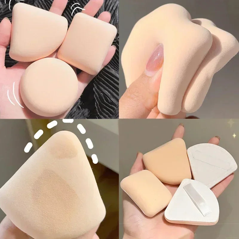1/5/10PCS Triangle Shape Makeup Sponge Puff Dry Wet Dual-use Soft Cotton Candy Air Cushion Foundation Powder Puff