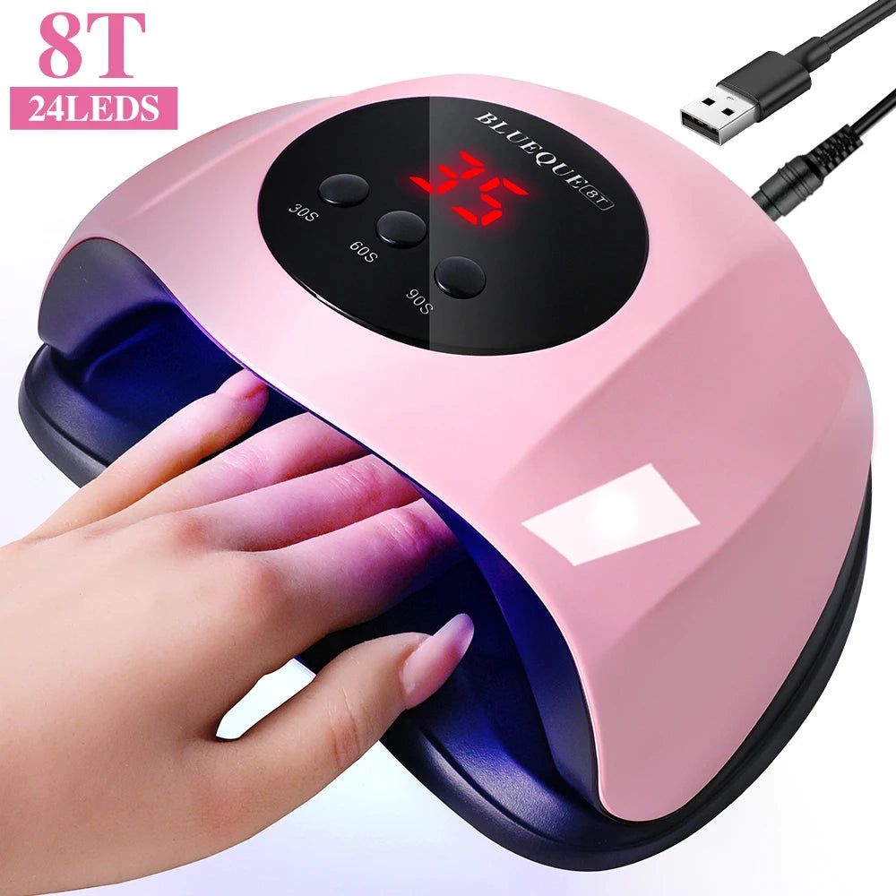 Nail UV Dryer Machine Professional 24 LED UV Manicure Lamp Home Use Nail Lamp For Drying Polish Varnish With USB Cable