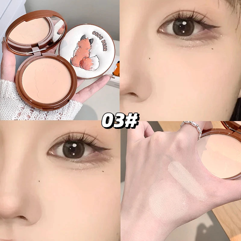 Gege Bear Light Face Large Volume Setting Powder Cute Matte Matte Setting Makeup Long-lasting Lightweight Setting Powder