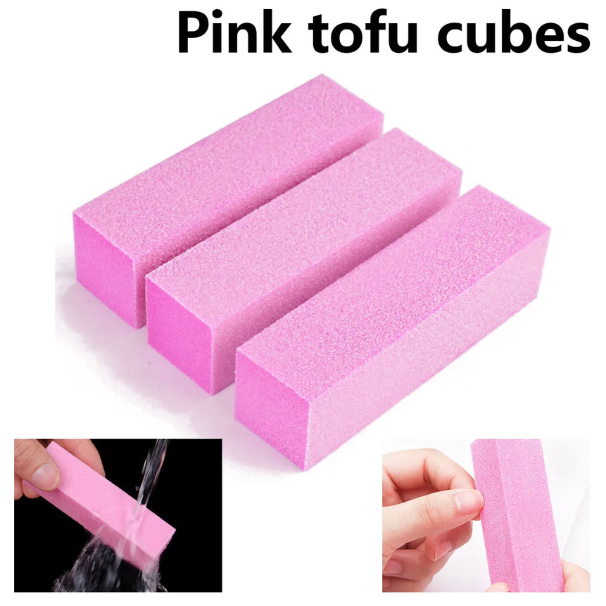 5/10PCS Nail Buffer Polishing Block Buffer for Polisher Manicure Buff Professional Sponge Nail File Milling Cutter for Manicure