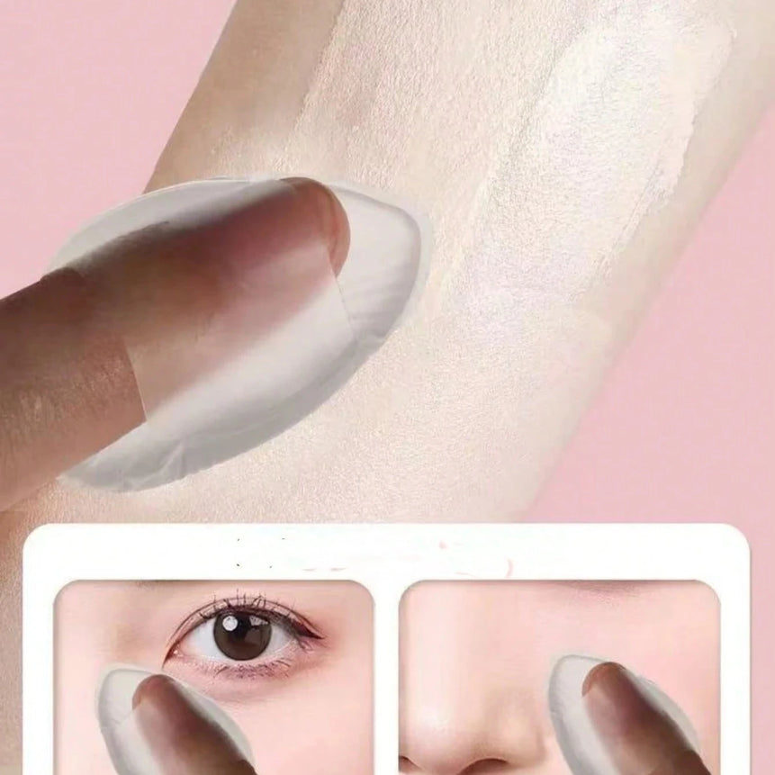 1/2Pcs Silicone Makeup Sponge, Water-Based Crystal Jelly BB Cushion Puff, Transparent Makeup Foundation Sponge, Non-Absorbing