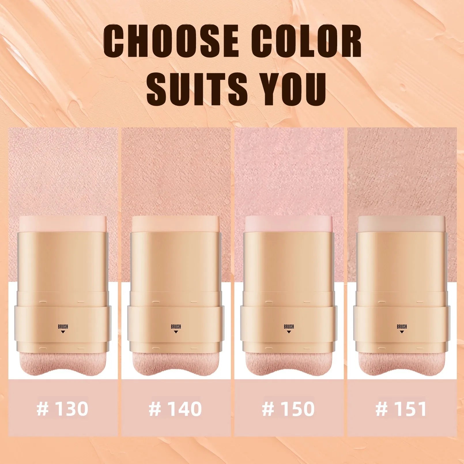 Waterproof Concealer Stick Eraser Cover Dark Circles Freckles Tattoo Lightweight 2 In 1 Brush Makeup Base Cream Moisturizing