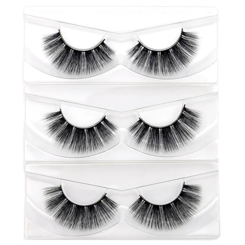 Visofree Eyelashes 3D Mink Lashes Soft Natural Handmade Cruelty Free Mink Eyelashes Lightweight  Full Strip Cilios Posticos D23