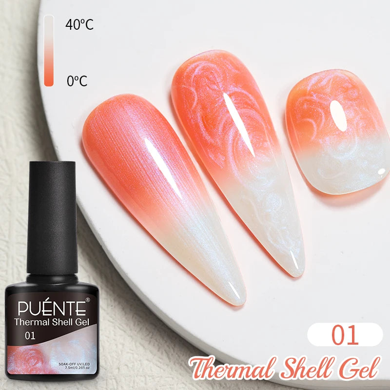 PUENTE Sparkle Platinum Gel Nail Polish 5ML Shiny Gold Silver Glitter Painting Gel Drawing Semi Permanent Varnish For Manicure