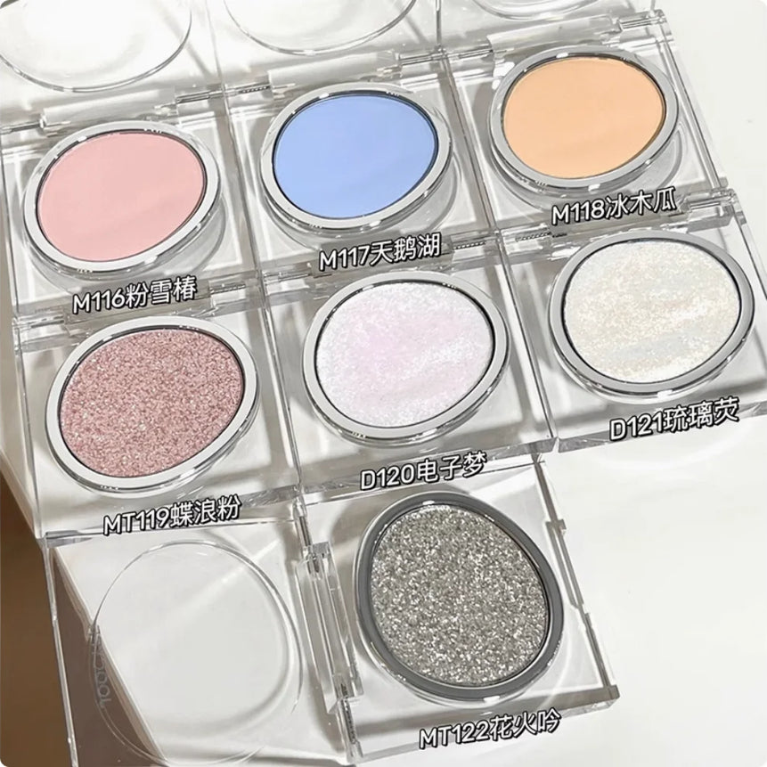 JOOCYEE Eyeshadow Single eye shadow Long-lasting blusher Natural Easy to blend matte smoked daily portable Makeup Cosmetics