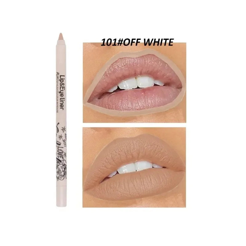 20 Color Matte Lip Liner Outline Lipstick Pen Long-lasting Waterproof Lip Tint Pencil Makeup Lip Contouring Pen Woman Cosmetic