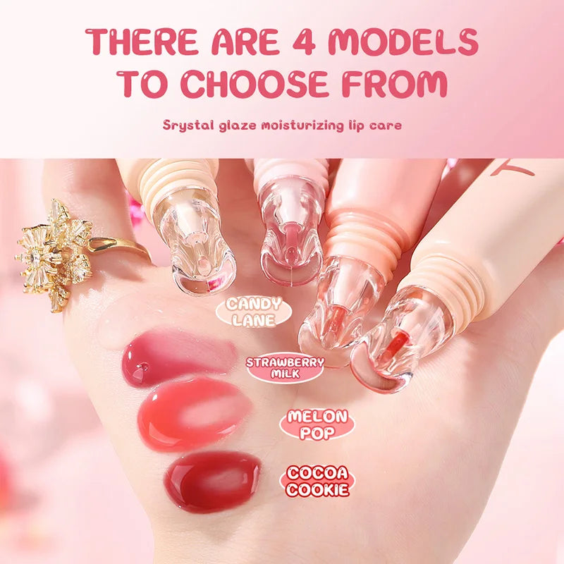 Tvlv Color Lip Gloss Lip Balm Lip Oil 3-in-1 |   Essential Moisturizing Lip Care for Fall and Winter, Improves Lip Wrinkles, Prevents Cracking, and Enhances Tone.