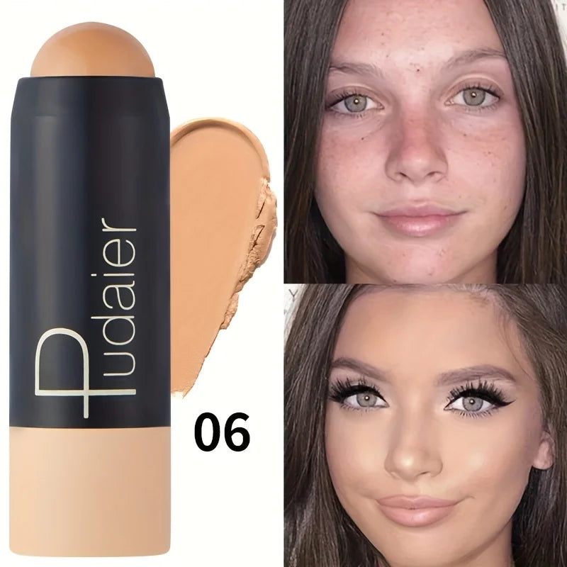 1pc Waterproof Foundation Stick Long Lasting Waterproof and Sweatproof, Natural Looking Foundation Stick Makeup