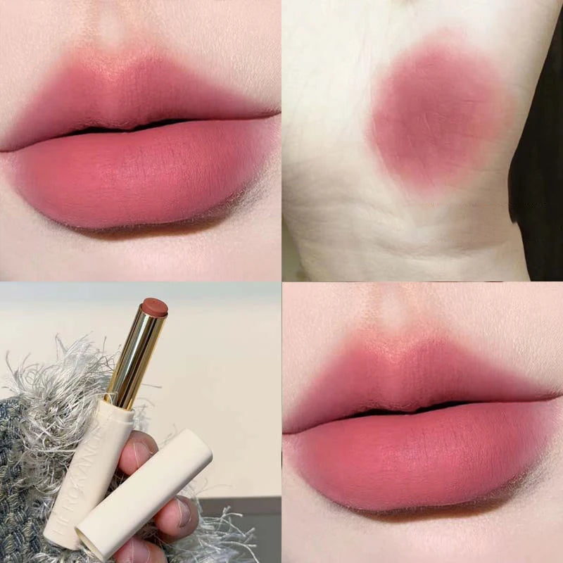 Low Saturation Matte Lipstick Cream Velvet Not Easy To Fade Lipstick Nude Matte Red Lip Gloss Waterproof Lasting Lip Tint Makeup