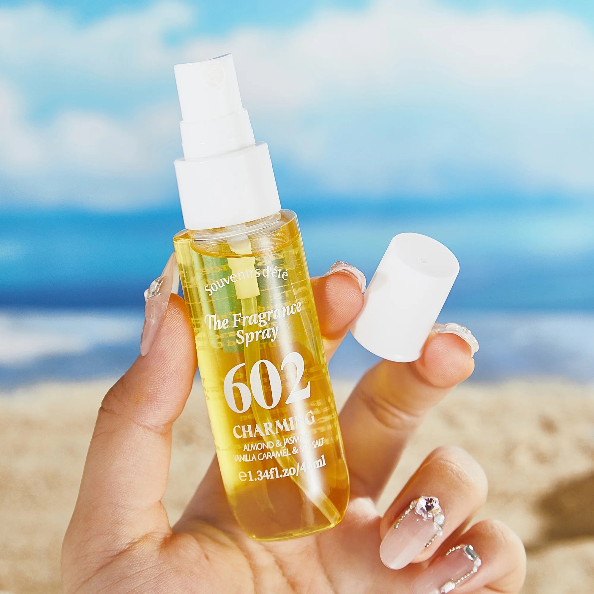 4pcs Digital perfume, fresh fragrance, lasting fragrance in hair, alcohol free body fragrance spray, ideal gift for girls