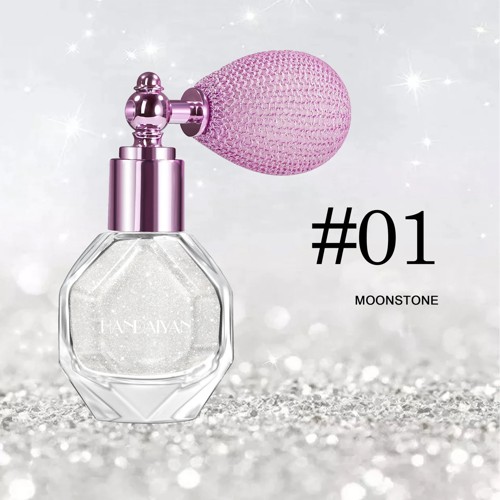 5 Color Body Highlight Powder Spray Brightening Sparkling Glitter Clothes Face Hair Makeup Highlighter Spray