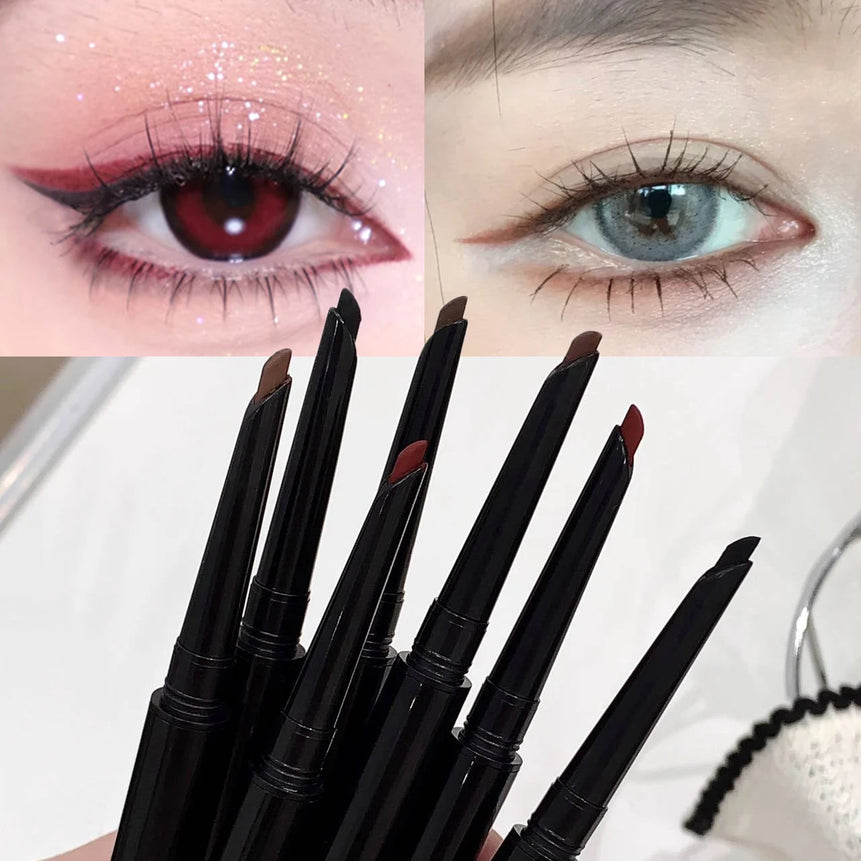Waterproof Matte Red Eyeliner Gel Pencil Ultra-thin Long Lasting Quick Dry Smooth Black Eye Liner Pen Silky Makeup Cosmetics