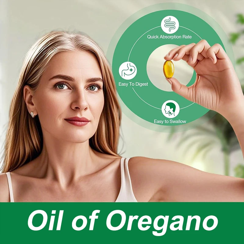 Oil of Oregano Softgels – Organic Oregano Oil Capsules with Black Seed Oil, Immune & Digestive Support, Antioxidant Support