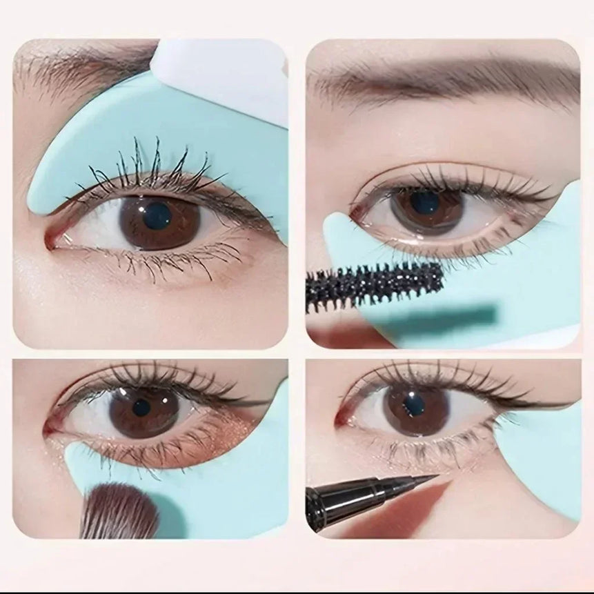 Silicone Eyeliner Stencil Tool – Winged Eye Makeup Guide, Reusable, Easy for Beginners, Certified, DIY Friendly,Skin-Safe,Unisex